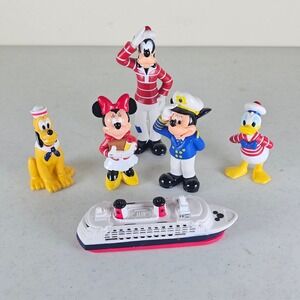 DISNEY CRUISE LINE SAILOR Mickey, Donald, Minnie, Pluto, Goofy Collector Figures